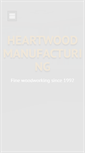 Mobile Screenshot of heartwoodmfg.com