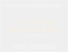 Tablet Screenshot of heartwoodmfg.com